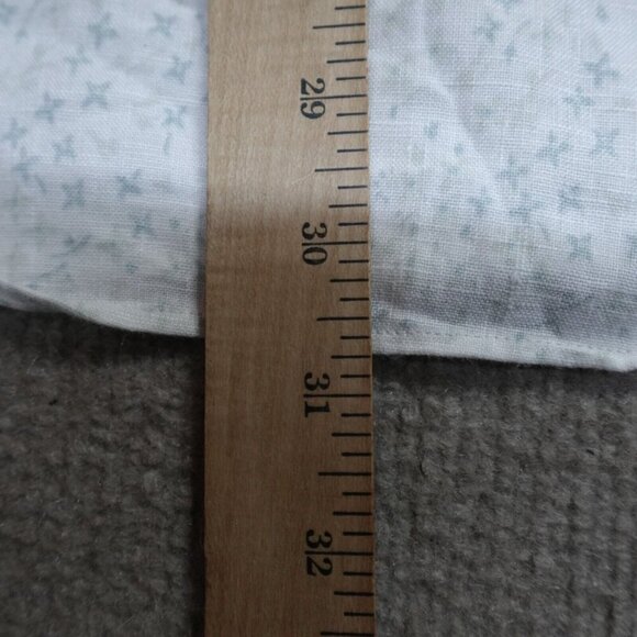 Club Monaco Shirt XL White Floral 100% Linen Button Front - Picture 7 of 9